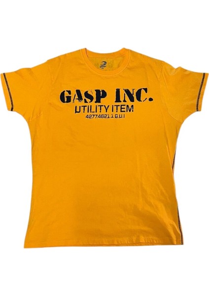 Basic Utility Tea Fitness Bodybuilding T-Shirt Orange