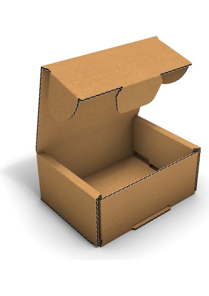 Ondüle 9x6,5x3,8 cm Testliner E-Ticaret Kargo Gönderi Kutusu