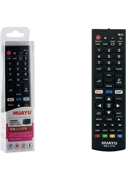 RM-L1379 Lg 3D Netflix - Amazon - Smart Tuşlu Lcd-Led Tv Kumanda