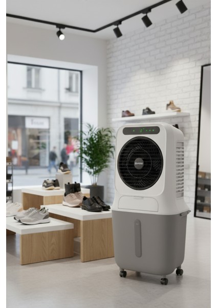 Peler 25 Kablosuz (Wi‑Fi) Hava Soğutucu | 1500 m³/sa, 25 L Depo, Uygulama + Kumandalı, LED Ekran