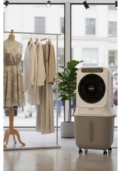 Peler 25 Kablosuz (Wi‑Fi) Hava Soğutucu | 1500 m³/sa, 25 L Depo, Uygulama + Kumandalı, LED Ekran