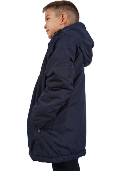 İçi Kürklü Su ve Rüzgar Geçirmez Erkek Çocuk Mont