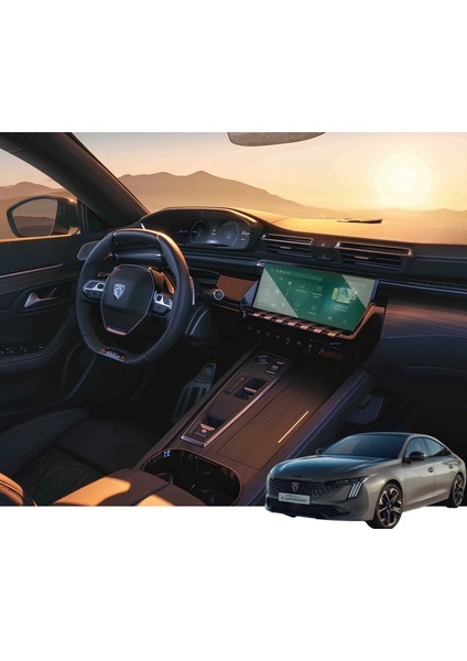 Peugeot 508 Allure / Gt (2019-2025) Uyumlu 10" Multimedya 9h Nano Ekran Koruyucu
