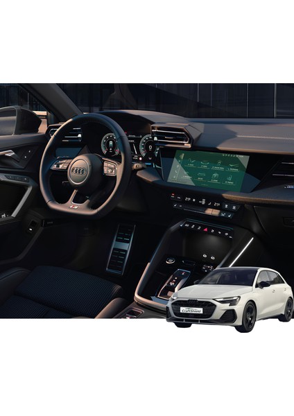 Audi A3 8y (2021-2025) Uyumlu 10.1" Multimedya 9h Nano Ekran Koruyucu