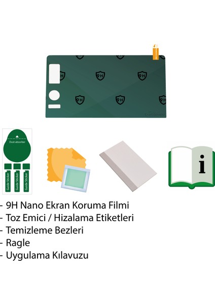 Honda Civic Fe1 (2022-2025) Uyumlu 9" Multimedya 9h Nano Ekran Koruyucu modelleri