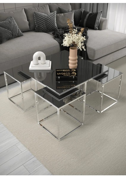 5'li Zigon Sehpa Takımı - Zigon + Orta Sehpa Takımı