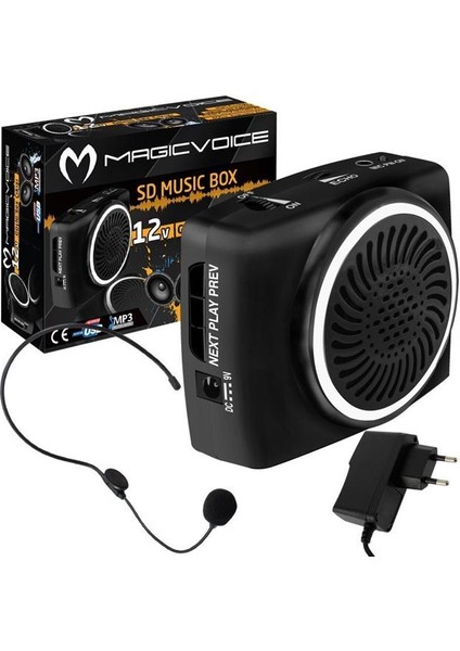 MV-17450 Usb-Sd Kart Girişli Şarjlı Mini Seyyar Rehber Anfisi