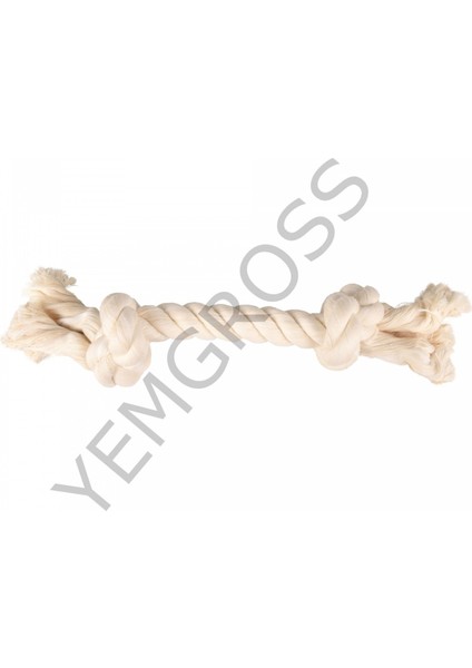 Karlıe 2 Düğümlü Ip Köpek Oyu. L 35 cm Beyaz fırsatları