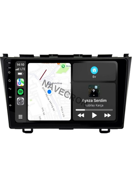 Honda Crv 2007-12 9"uyumlu Android Multimedia Gerçek 4/64 Kablosuz Carplay Geri Görüş Kameralı
