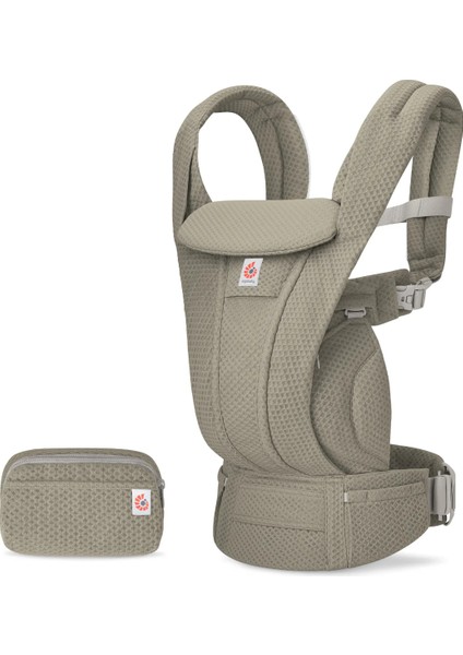 Omni Deluxe Mesh (Soft Olive) , 4 Farklı Taşıma Pozisyonlu Ergonomik Kanguru , 0-4 Yaş Yeni Doğan ve Küçük Çocuklar Için