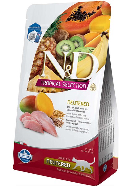 Tropical Selection Tavuk ve Meyveli Kısır Kedi Maması 1.5 Kg fiyatları