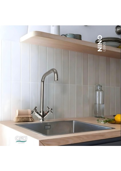 Nino Döner L Borulu Eviye Bataryası Armatür