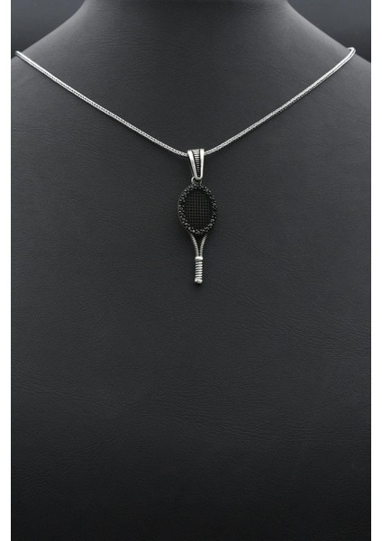 Tenis Raketi 925 Ayar Gümüş Kolye Zincir 902380 indirimleri