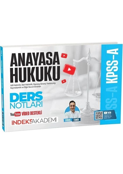 Indeks Akademi Yayıncılık Kpss A Grubu Anayasa Hukuku Video Ders Notları - Erdal Fanid