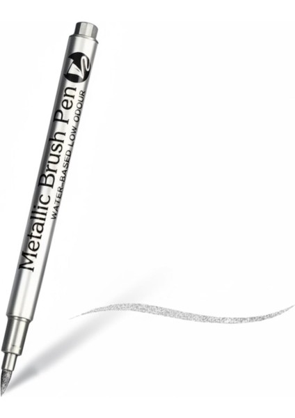 2 Adet Metalic ve Gümüş Kalem Yağlı Sanatsal Kalem fiyatları