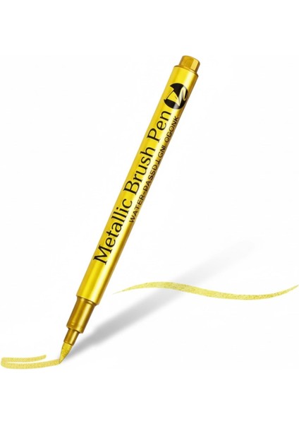 2 Adet Metalic ve Gümüş Kalem Yağlı Sanatsal Kalem modelleri