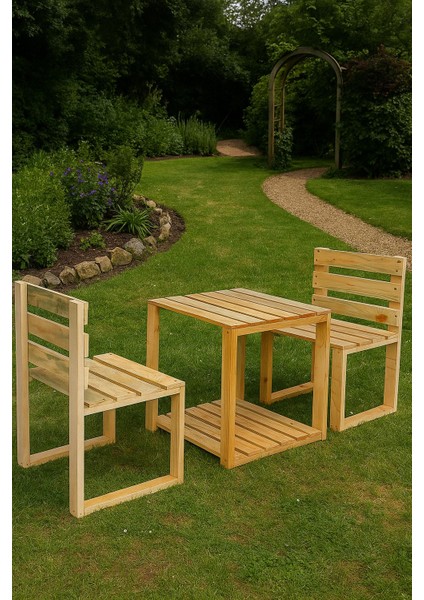 Ahşap Bahçe/balkon Bistro Oturma Takımı modelleri