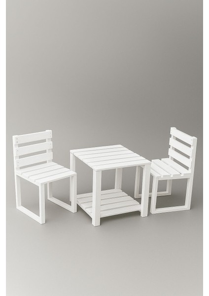 Ahşap Bahçe/balkon Bistro Oturma Takımı