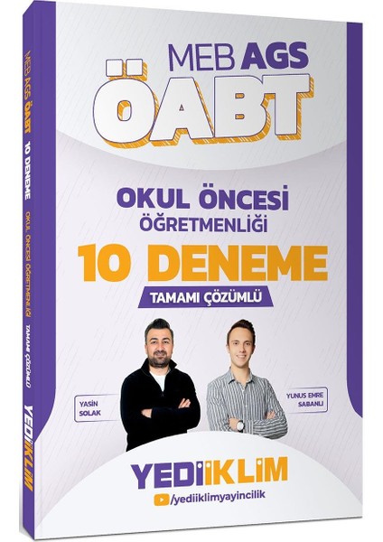 Meb Ags Öabt Okul Öncesi Öğretmenliği Tamamı Çözümlü 10 Deneme