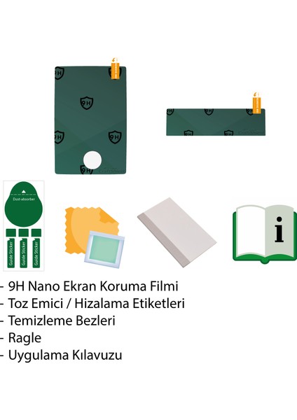 Ford Mustang Mach-E (2021-2025) Uyumlu 15.5" Multimedya ve 10.2" Gösterge Çift Set 9h Nano Ekran Koruyucu fırsatları