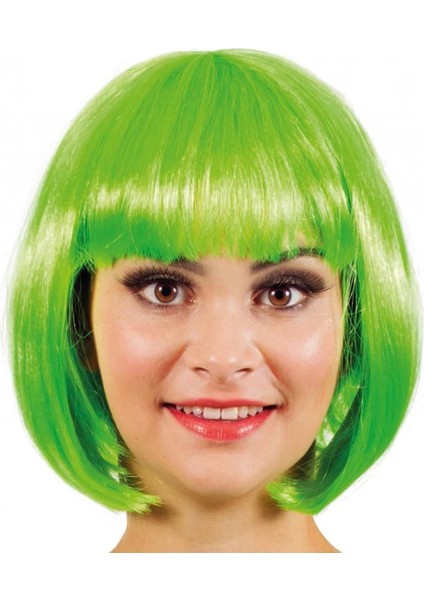 Bfs Nessiworld Yeşil Parti Peruğu Kısa Küt Saç