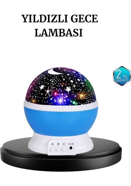 Techmrt Renkli LED Gece Lambası 6 Işık Modlu Çocuk Odası Atmosfer Aydınlatma