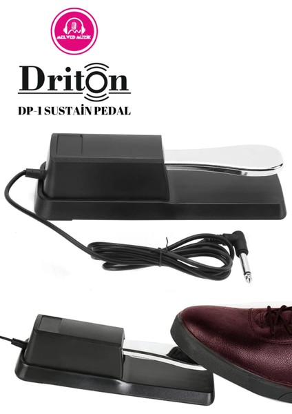 Dp-1 Piyano Org Klavye De Kullanılan Profesyonel Siyah Sustain Pedal fiyatları