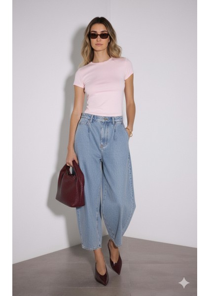 Bisiklet Yaka Kısa Kol Üst