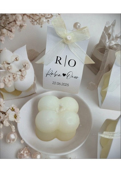 Nişan Hediyelik , Hediye Mum , Mum Hediyelik , Bubble Mum - 10 Adet fiyatları