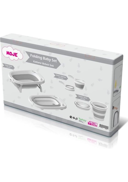 Bfs Moje Katlanır Küvet Seti Gri