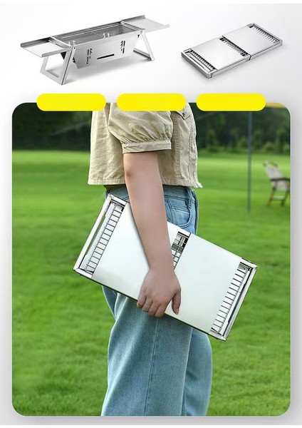 Taşınabilir Paslanmaz Çelik Mangal / Barbekü （hediye Taşıma Çantası Dahil） modelleri