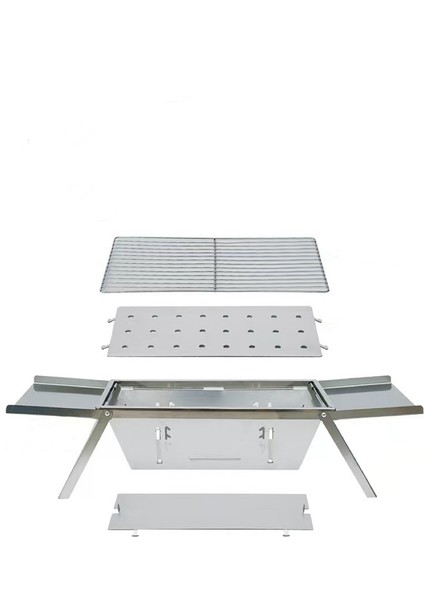 Taşınabilir Paslanmaz Çelik Mangal / Barbekü （hediye Taşıma Çantası Dahil）