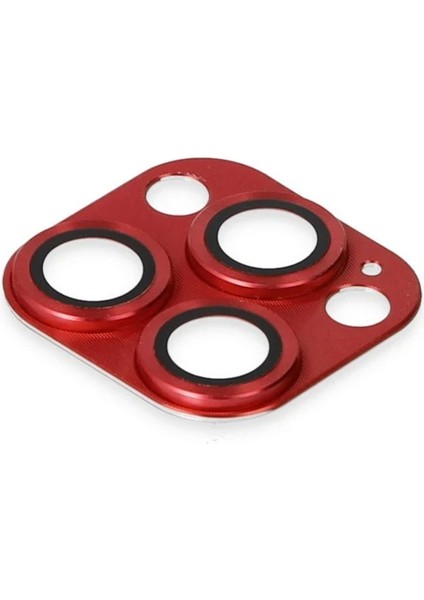 Bfs iPhone 13 Pro Max Pers Alüminyum Kamera Lens - Kırmızı fırsatları