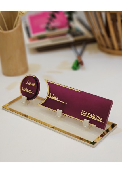 Kişiye Özel Masaüstü Isimlik modelleri