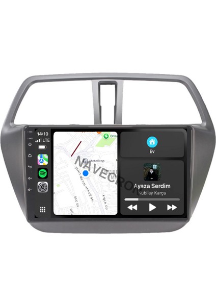 Suzukı S-Cross 2012-20 9" Uyumlu Android Multimedia Gerçek 4/64 Kablosuz Carplay Geri Görüş Kameralı