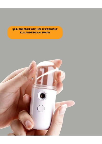 Techmrt Taşınabilir Şarjlı Buhar Nemlendirici – Kablosuz Akıllı Pro Teknolojili Mini Cilt ve Ortam Nemlendirici fırsatları