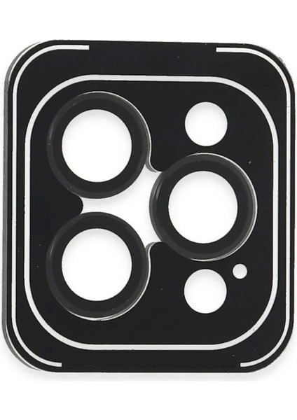 Bfs iPhone 16 Pro Max Pvd Metal Kamera Lens - Siyah