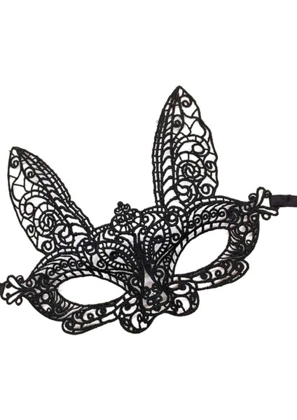 Bfs Siyah Renk Dantel Kesim Dantel Işlemeli Balo Parti Maskesi 7 No fırsatları