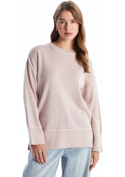 Yeni Sezon Bisiklet Yaka Kadın Triko Tunik