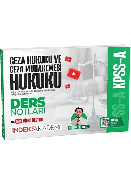 Indeks Akademi Yayıncılık Kpss A Grubu Ceza Hukuku ve Ceza Muhakemesi Hukuku Video Ders Notları - Kerem Çetin Tekeş