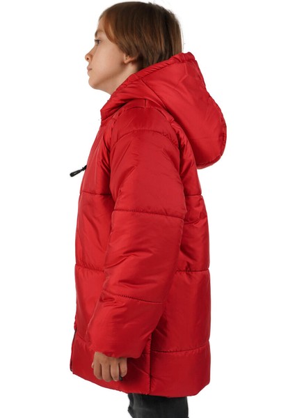 İçi Kürklü Su ve Rüzgar Geçirmez Erkek Çocuk Mont