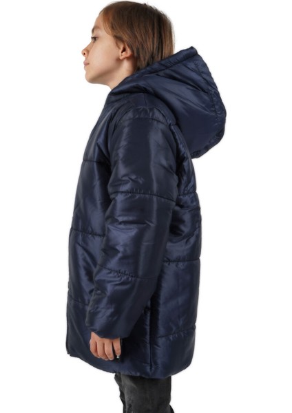 İçi Kürklü Su ve Rüzgar Geçirmez Erkek Çocuk Mont