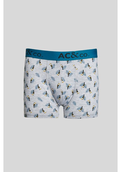 Erkek Sıyah-yesıl 3'lü Pamuklu Esnek Boxer Paketi modelleri