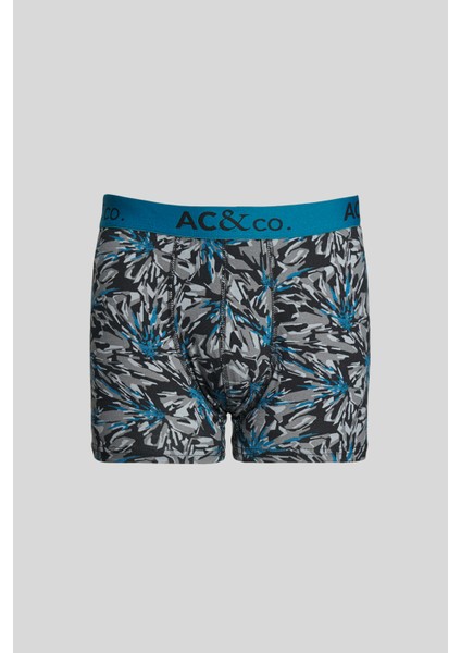 Erkek Sıyah-yesıl 3'lü Pamuklu Esnek Boxer Paketi fırsatları