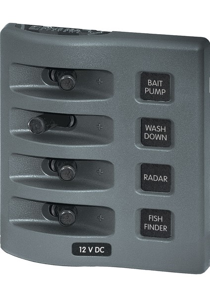 Weatherdeck® 12V Dc Su Geçirmez Sigorta Paneli 4'lü 4305