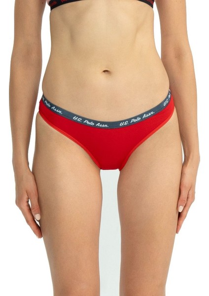 Kadın, Lisanslı, 3'lü Slip Külot, Kırmızı - Lacivert - Baskılı modelleri