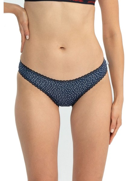 Kadın, Lisanslı, 3'lü Slip Külot, Mercan- Lacivert Bask.-Baskılı modelleri