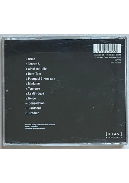 Miossec Brûle CD (Orijinal 2001 Dönem Baskı Cd) fiyatları