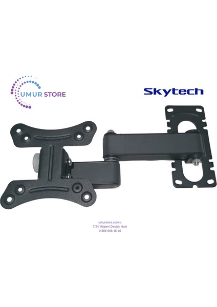 Skytech 24ST3001 24'' Hd Ready 17”- 27” inç Monitör Lcd Led TV Hareketli Duvar Askı Aparatı
