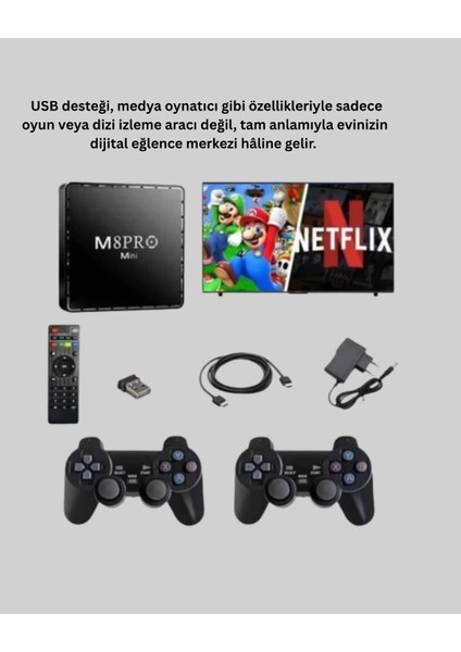 Android Tv Box 10K Ultra Hd Medya Oynatıcı ve Oyun Cihazı fırsatları